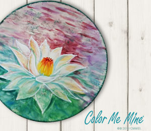 Edina - Color Me Mine Lotus Flower Plate