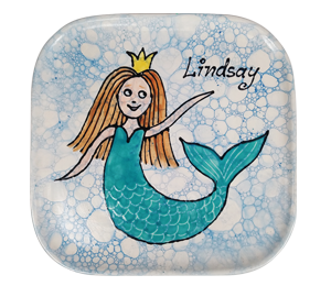 Edina - Color Me Mine Mermaid Plate