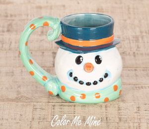 Edina - Color Me Mine Snowman Mug