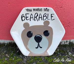 Edina - Color Me Mine Bearable Plate