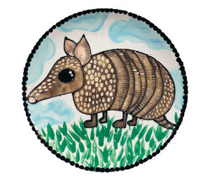 Edina - Color Me Mine Armadillo Plate