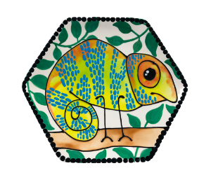 Edina - Color Me Mine Chameleon Plate