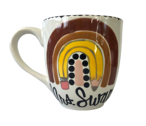 Edina - Color Me Mine Neutral Rainbow Mug