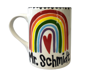 Edina - Color Me Mine Rainbow Heart Mug