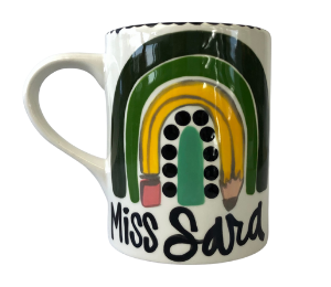 Edina - Color Me Mine Green Rainbow Mug