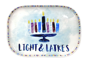 Edina - Color Me Mine Light & Latkes Platter