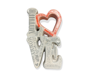 Edina - Color Me Mine L-O-V-E Mom Plaque