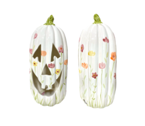 Edina - Color Me Mine Floral Jack O' Lantern