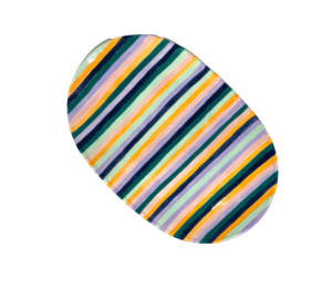 Edina - Color Me Mine Stripes Platter