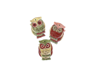 Edina - Color Me Mine Owl Ornaments