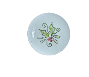 Edina - Color Me Mine Holly Salad Plate
