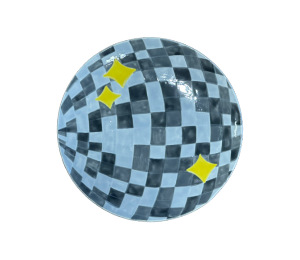 Edina - Color Me Mine Disco Ball Salad Plate