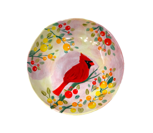 Edina - Color Me Mine Cardinal Plate