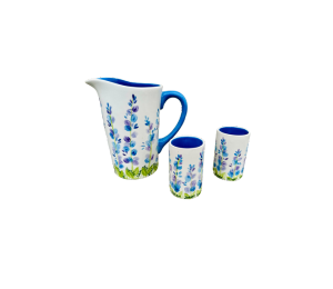 Edina - Color Me Mine Blue Bonnet Set
