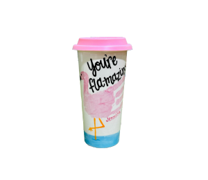 Edina - Color Me Mine Flamingo Travel Cup