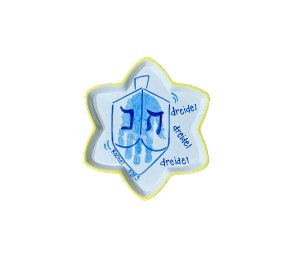 Edina - Color Me Mine Dreidel Plate