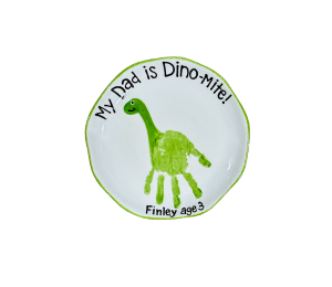 Edina - Color Me Mine Dino-Mite Dad Plate