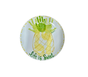 Edina - Color Me Mine Pineapple Plate