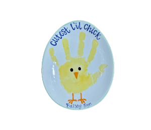 Edina - Color Me Mine Little Chick Egg Plate