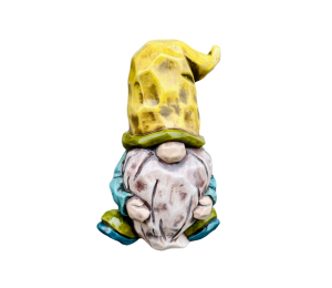 Edina - Color Me Mine Wood Carved Gnome