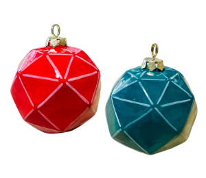 Edina - Color Me Mine Jewel Toned Faceted Ornament