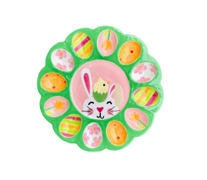 Edina - Color Me Mine Easter Sherbet Egg Plate