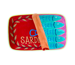 Edina - Color Me Mine Sardines Dinner Plate