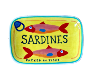 Edina - Color Me Mine Sardines Appetizer Plate