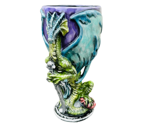 Edina - Color Me Mine Antique Dragon Goblet