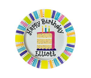 Edina - Color Me Mine Birthday Cake Plate