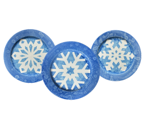 Edina - Color Me Mine Paper Snowflake Plate